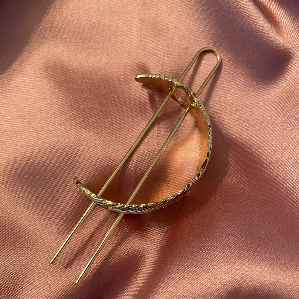 💕Last one Feather Hair Pins Bun Cage - Picture 5 of 8